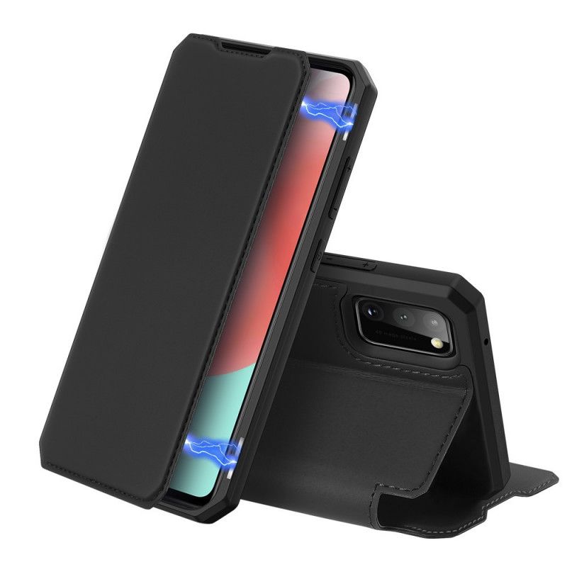 Læder Cover Samsung Galaxy A41 Sort Hud X Serie Dux Ducis