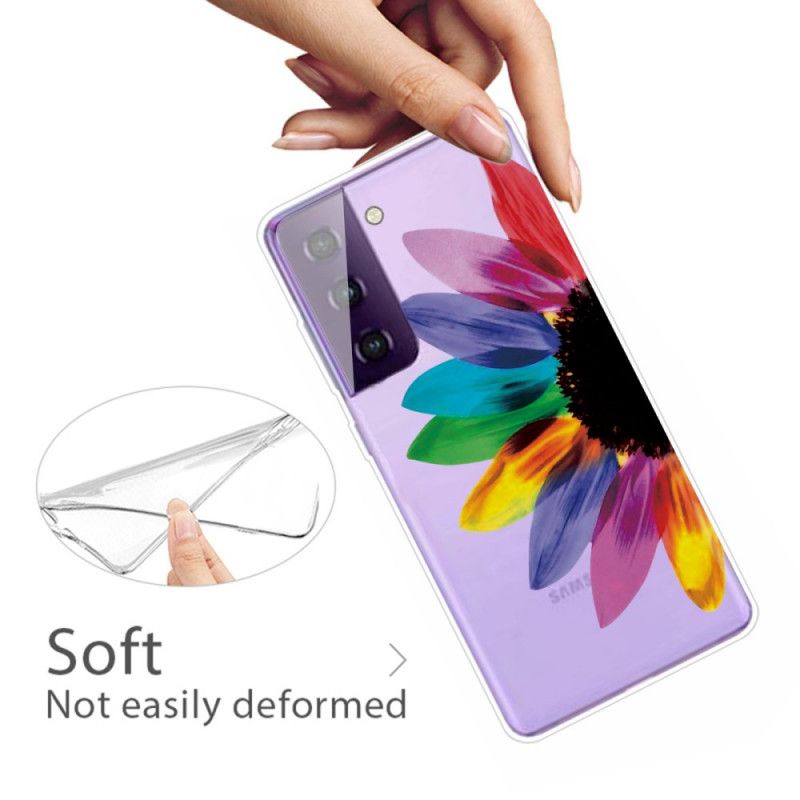 Cover for Samsung Galaxy S21 5G Farvet Blomst