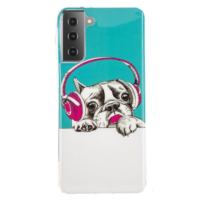 Cover for Samsung Galaxy S21 5G Fluorescerende Hund