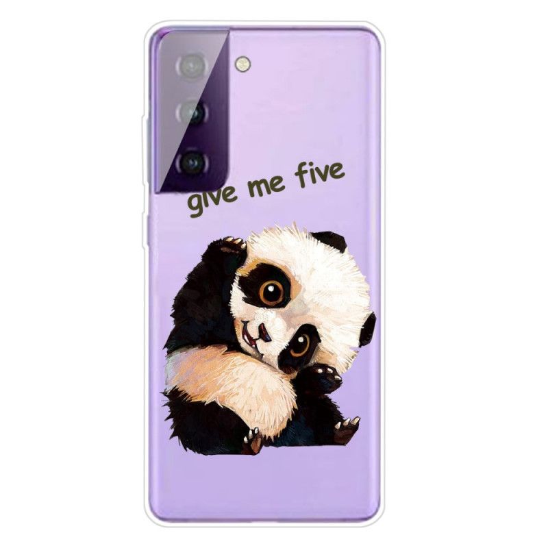 Cover for Samsung Galaxy S21 5G Panda. Giv Mig Fem