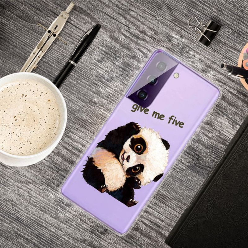 Cover for Samsung Galaxy S21 5G Panda. Giv Mig Fem