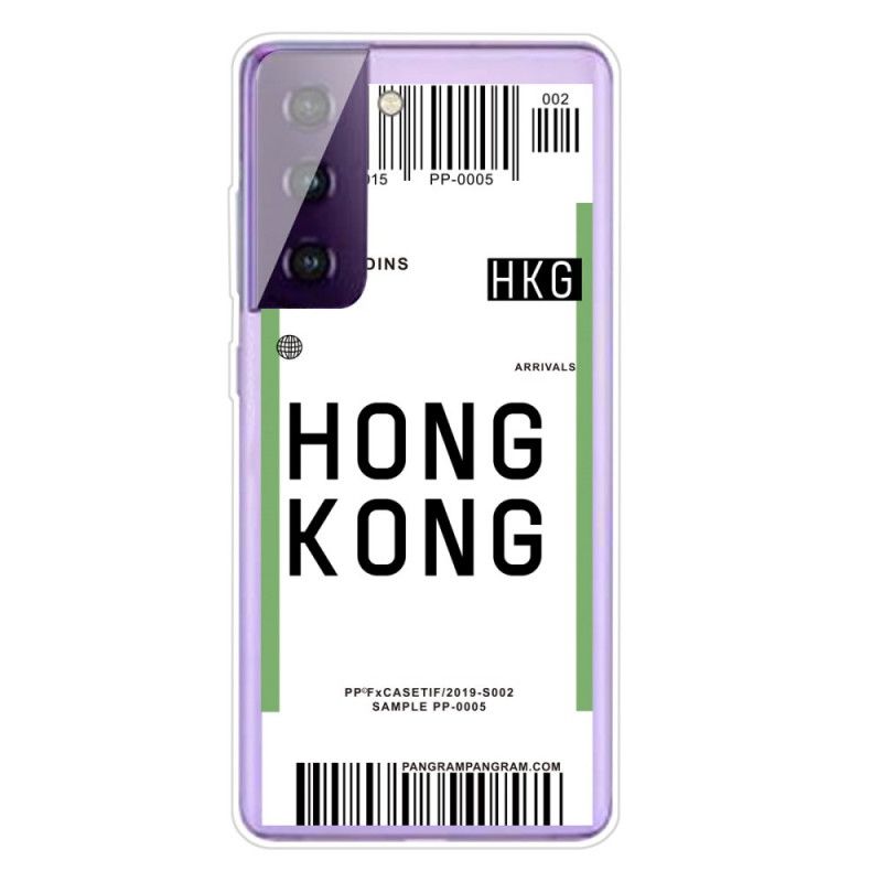 Cover Samsung Galaxy S21 5G Boardingkort Til Hong Kong