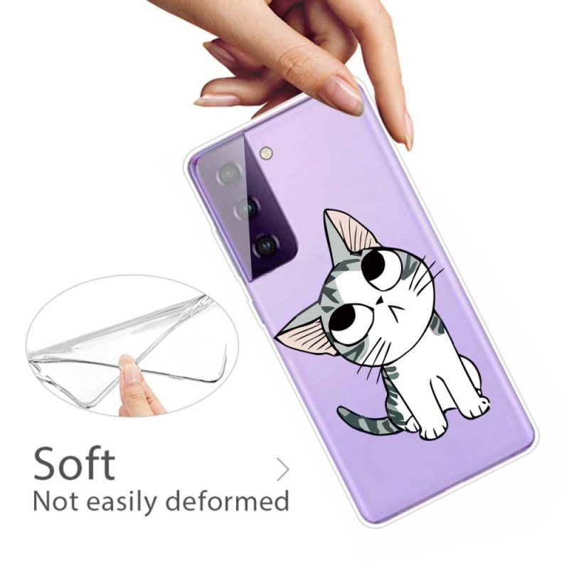 Cover Samsung Galaxy S21 5G Charmerende Kat Beskyttelse