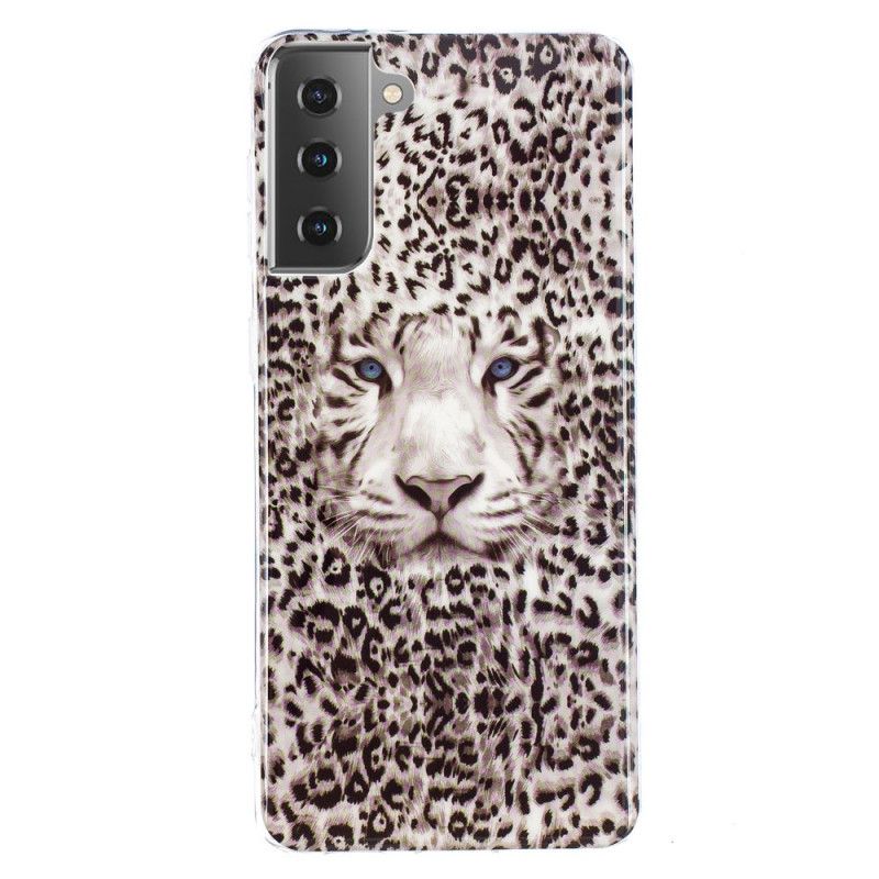 Cover Samsung Galaxy S21 5G Fluorescerende Leopard Original