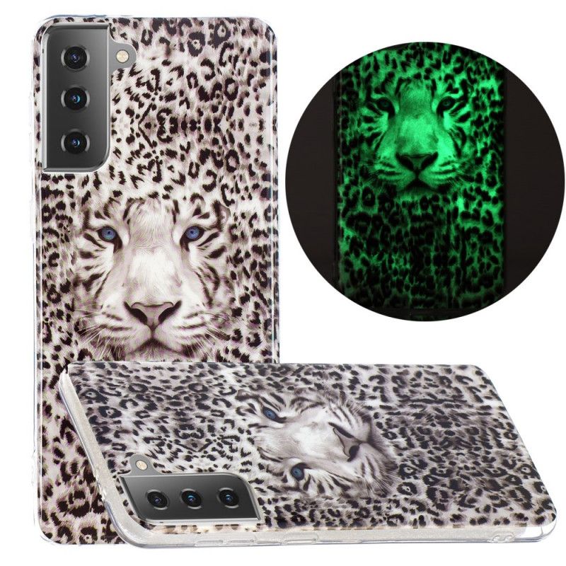 Cover Samsung Galaxy S21 5G Fluorescerende Leopard Original