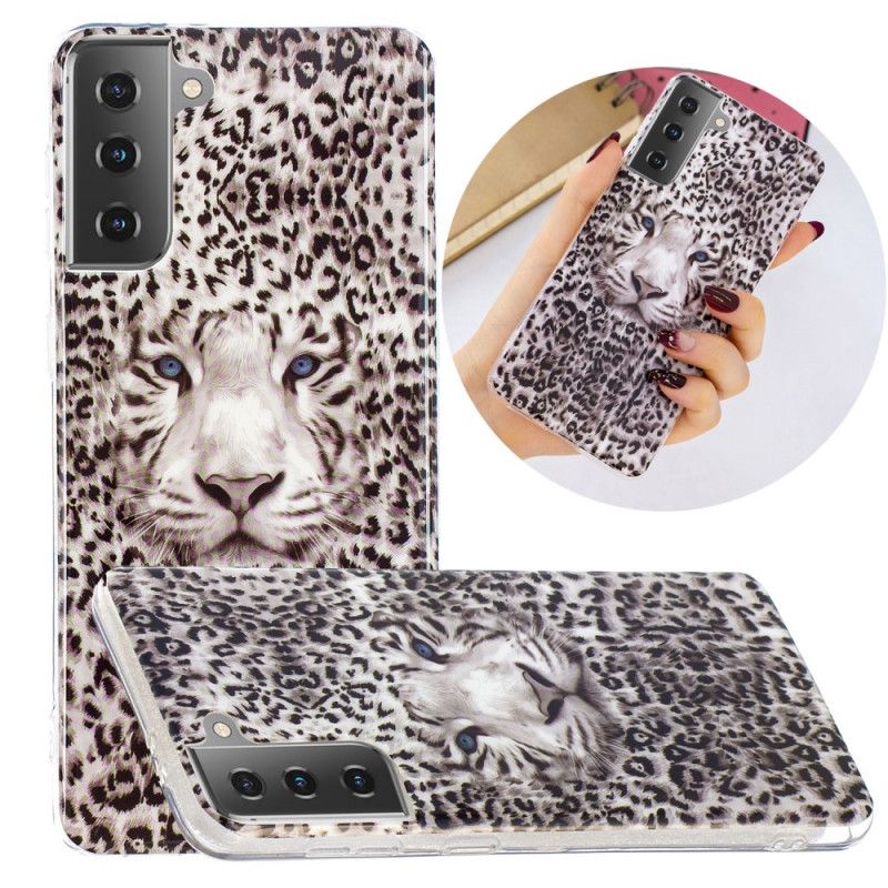 Cover Samsung Galaxy S21 5G Fluorescerende Leopard Original