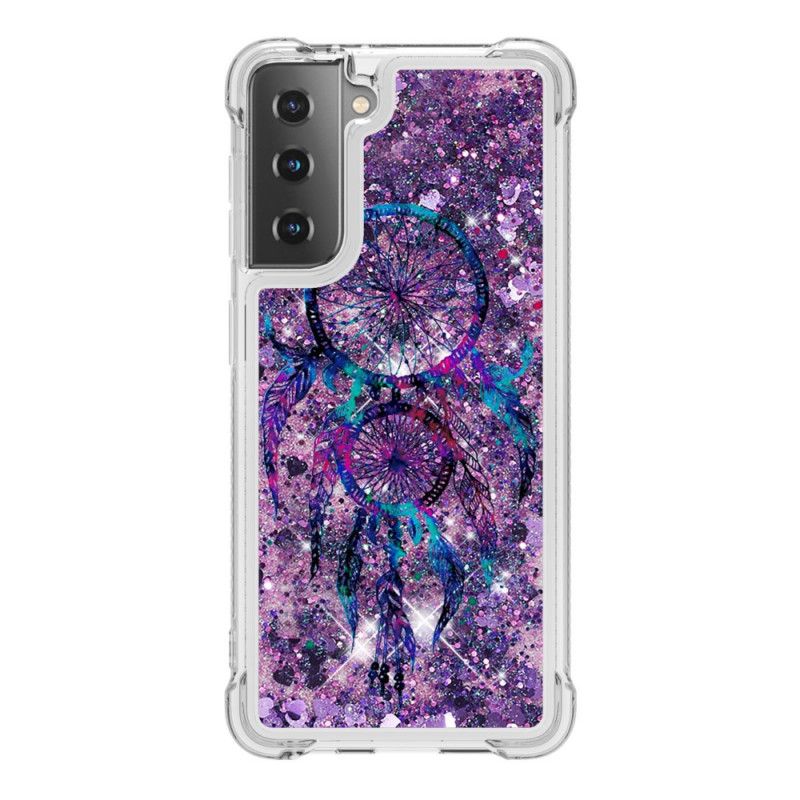 Cover Samsung Galaxy S21 5G Glitter Dreamcatcher Beskyttelse