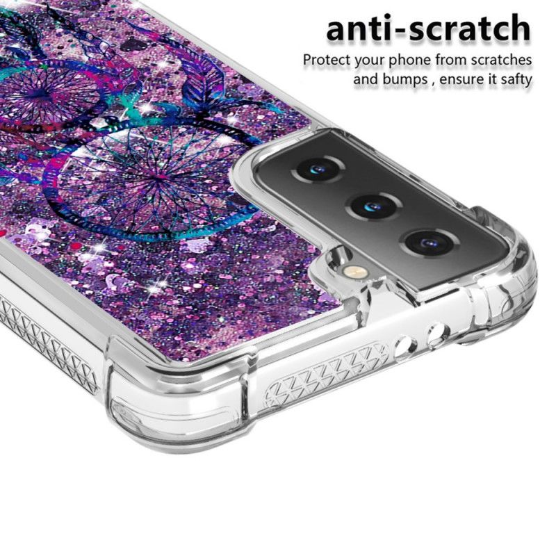 Cover Samsung Galaxy S21 5G Glitter Dreamcatcher Beskyttelse