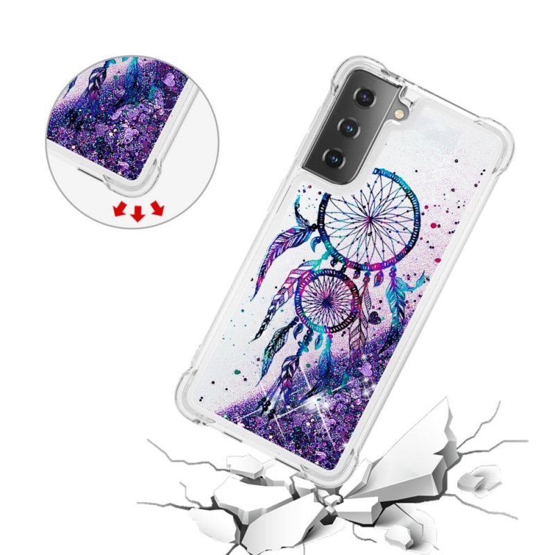 Cover Samsung Galaxy S21 5G Glitter Dreamcatcher Beskyttelse