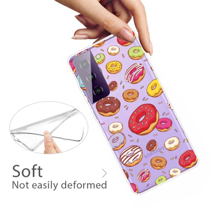 Cover Samsung Galaxy S21 5G Mobilcover Elsker Donuts