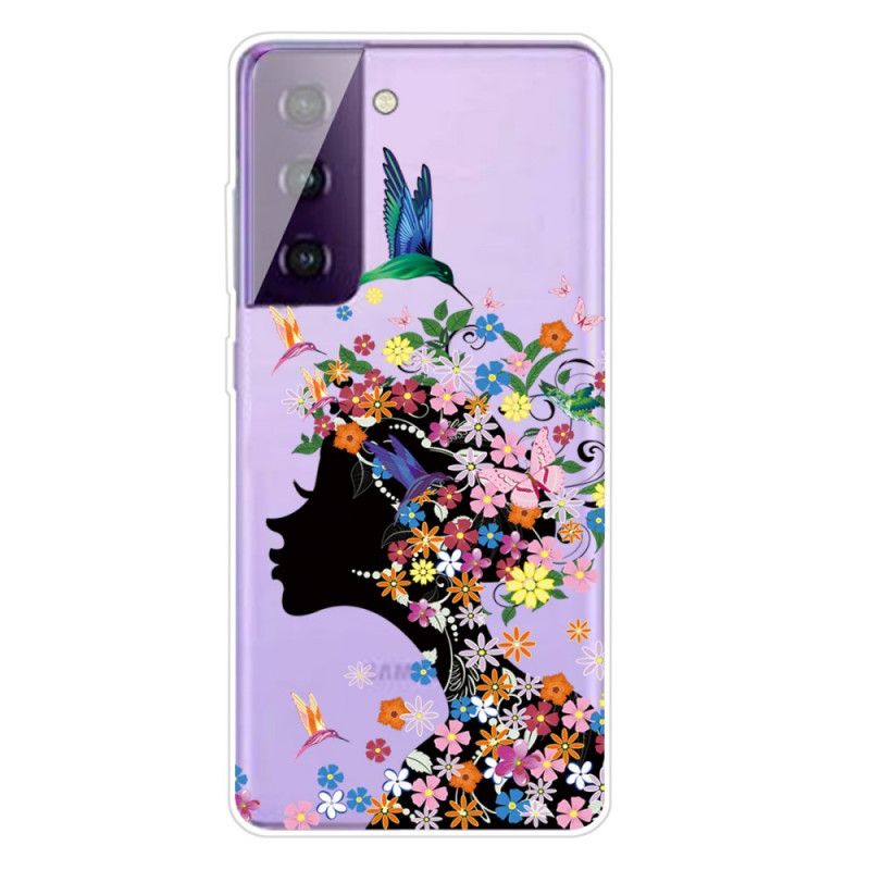 Cover Samsung Galaxy S21 5G Smukt Blomsterhoved