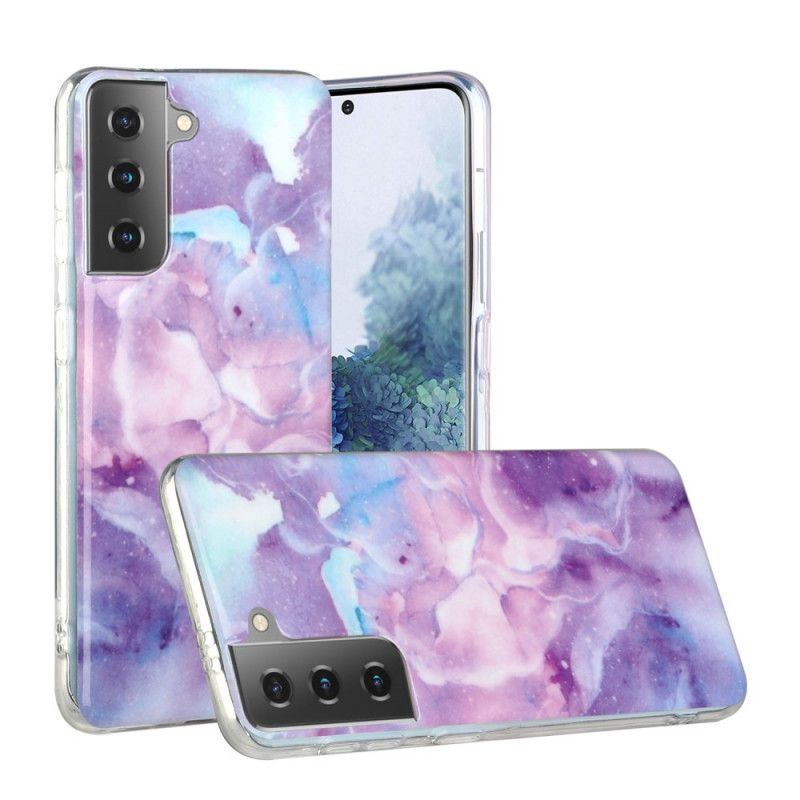 Cover Samsung Galaxy S21 5G Sort Designermarmor Beskyttelse