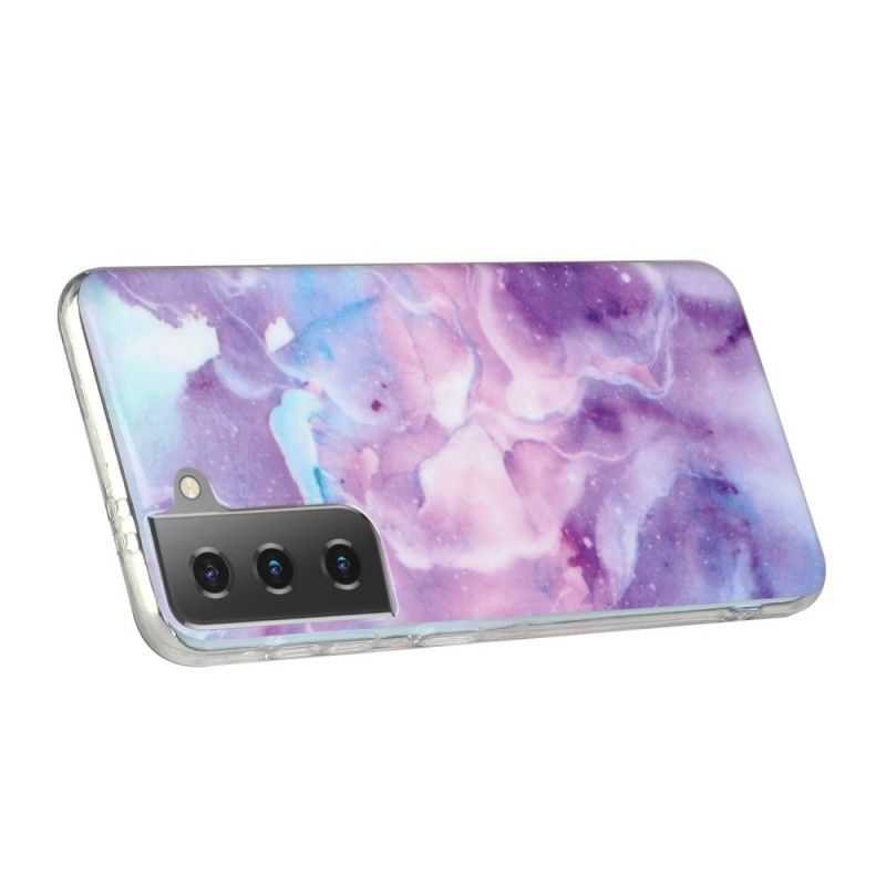 Cover Samsung Galaxy S21 5G Sort Designermarmor Beskyttelse