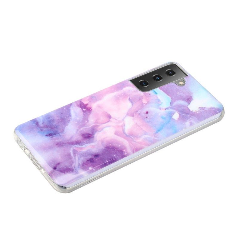 Cover Samsung Galaxy S21 5G Sort Designermarmor Beskyttelse