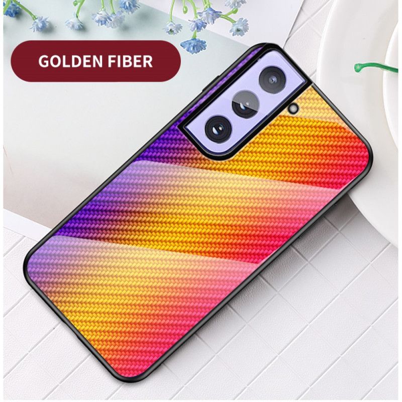 Cover Samsung Galaxy S21 5G Sort Kulfiber Hærdet Glas