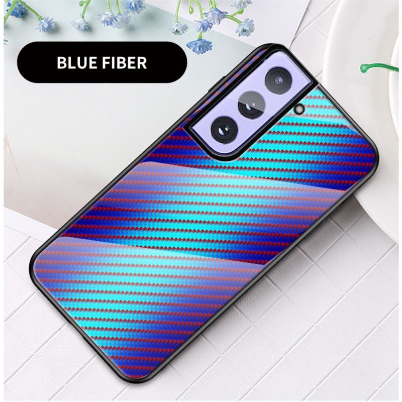 Cover Samsung Galaxy S21 5G Sort Kulfiber Hærdet Glas