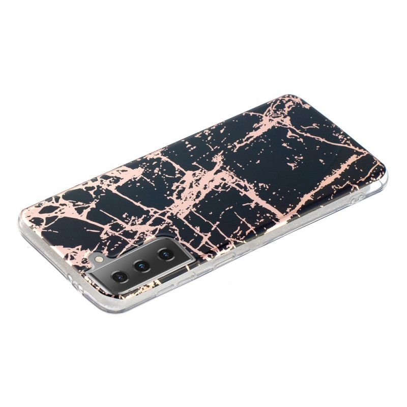 Cover Samsung Galaxy S21 5G Sort Ultra Designer Marmor