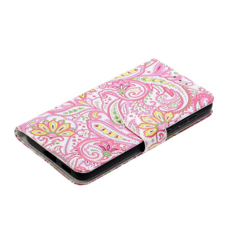 Flip Cover Læder for Samsung Galaxy S21 5G Blomstermønstre