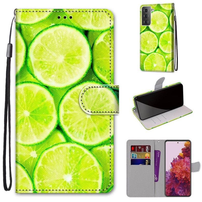 Flip Cover Læder for Samsung Galaxy S21 5G Limes