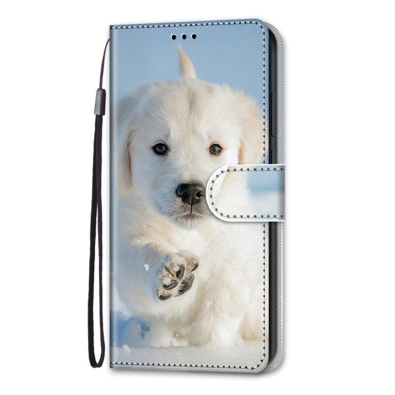 Flip Cover Læder for Samsung Galaxy S21 5G Sød Hund