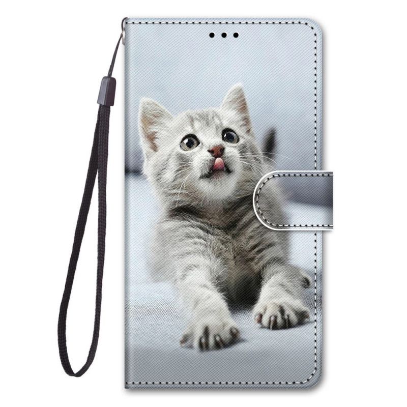 Flip Cover Læder for Samsung Galaxy S21 5G Sort De Smukkeste Katte