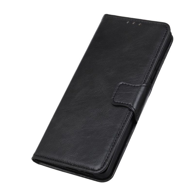 Flip Cover Læder for Samsung Galaxy S21 5G Sort Lædereffekt Vendbar Lås