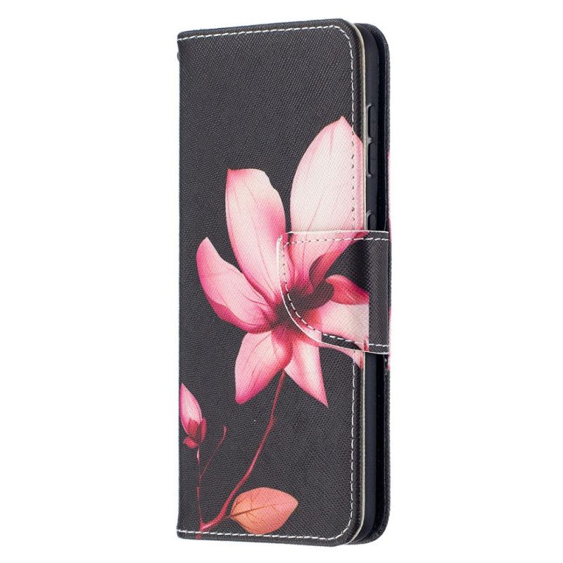 Flip Cover Læder Samsung Galaxy S21 5G Lyserød Blomst Beskyttelse