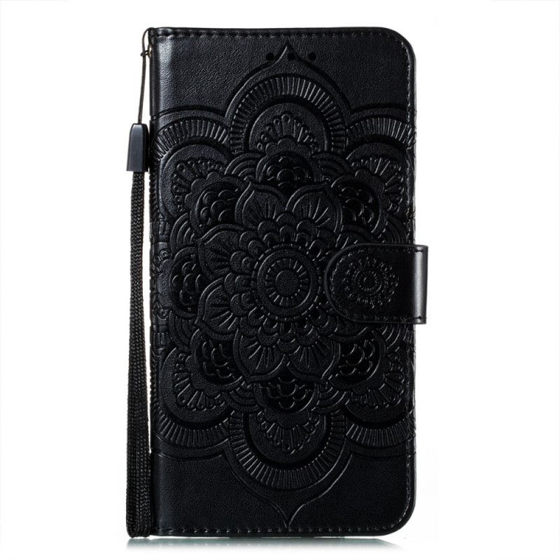 Flip Cover Læder Samsung Galaxy S21 5G Sort Hele Mandala