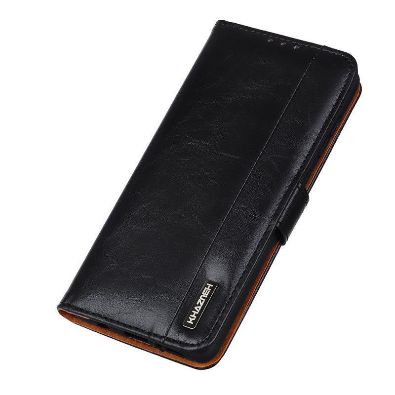 Flip Cover Læder Samsung Galaxy S21 5G Sort Khazneh Elegance Læder Stil