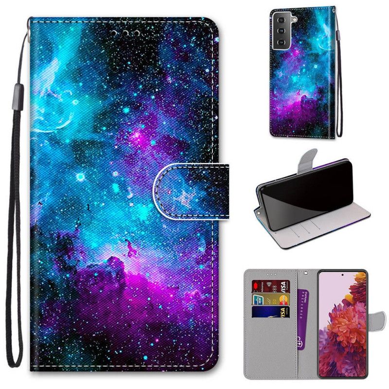 Flip Cover Samsung Galaxy S21 5G Mobilcover Kosmisk Himmel