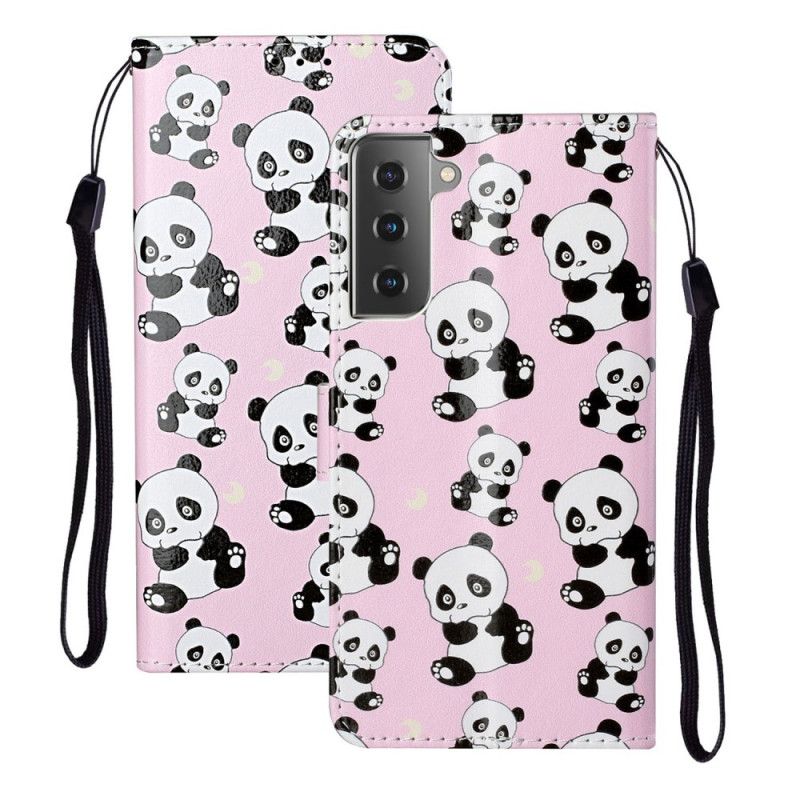 Flip Cover Samsung Galaxy S21 5G Mobilcover Kun Pandaer