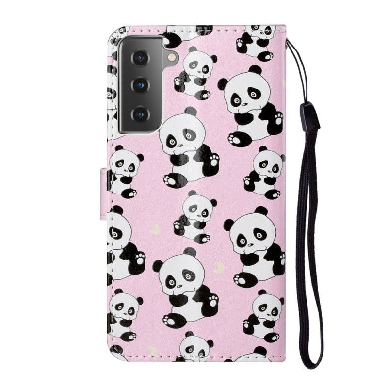 Flip Cover Samsung Galaxy S21 5G Mobilcover Kun Pandaer