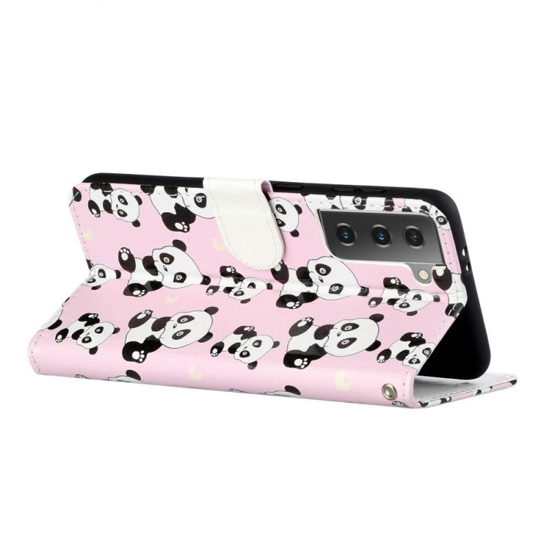 Flip Cover Samsung Galaxy S21 5G Mobilcover Kun Pandaer