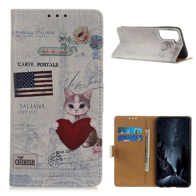 Flip Cover Samsung Galaxy S21 5G Rejser Kat