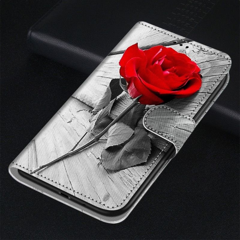 Flip Cover Samsung Galaxy S21 5G Rød Blomstret Vidunder