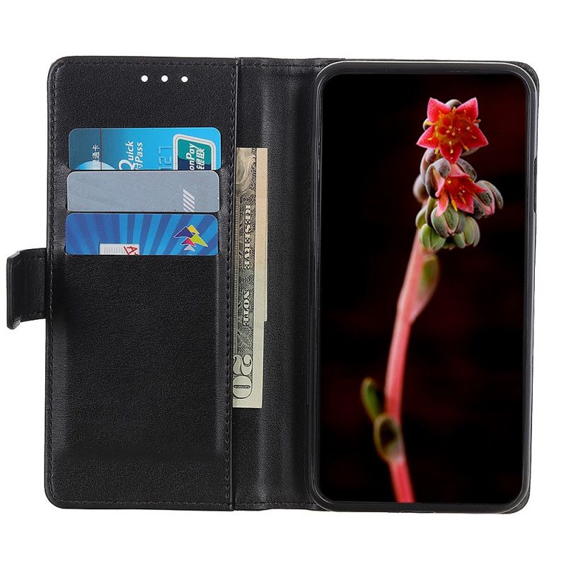 Flip Cover Samsung Galaxy S21 5G Sort Mobilcover Elegant Læderstil