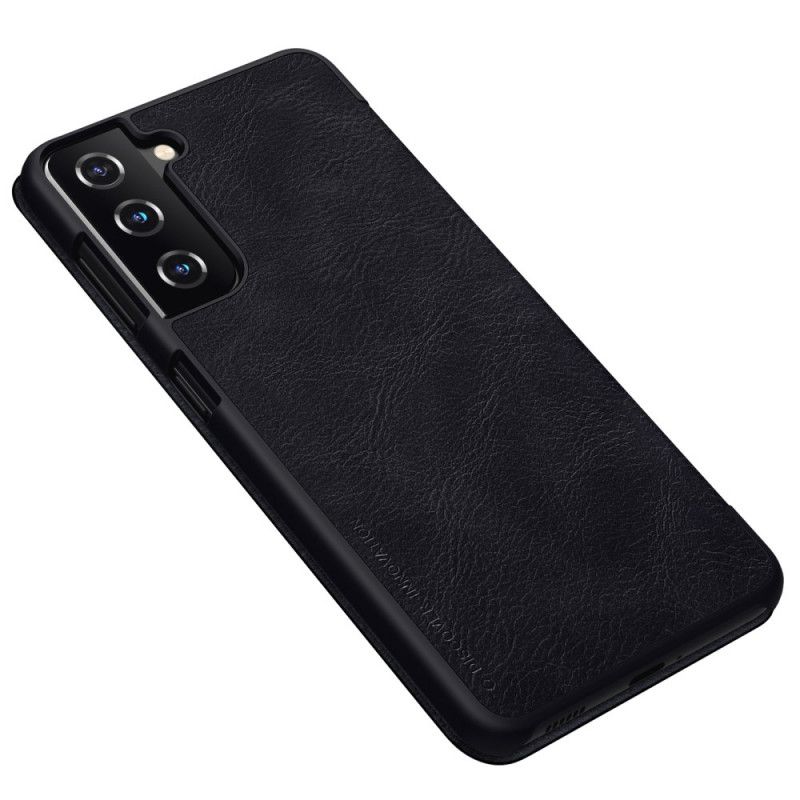 Læder Cover Samsung Galaxy S21 5G Sort Nillkin Qin-Serie Beskyttelse