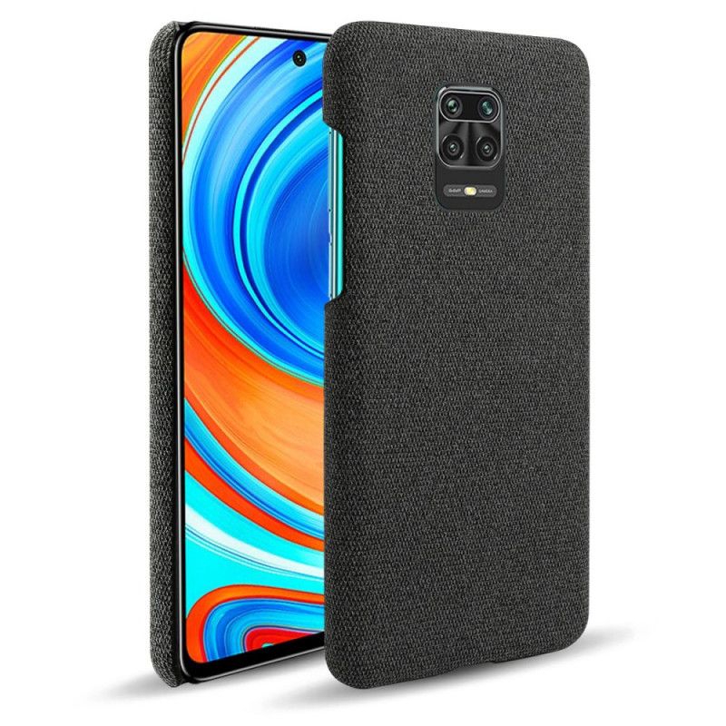 Cover for Xiaomi Redmi Note 9S / Note 9 Pro Sort Ksq Chic Stof