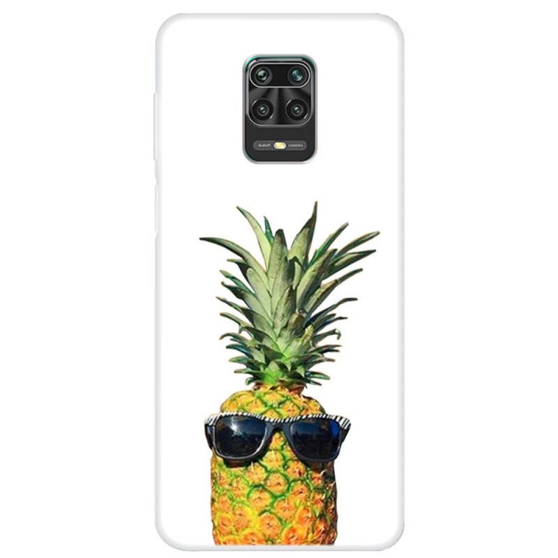 Cover Xiaomi Redmi Note 9S / Note 9 Pro Ananas Med Briller