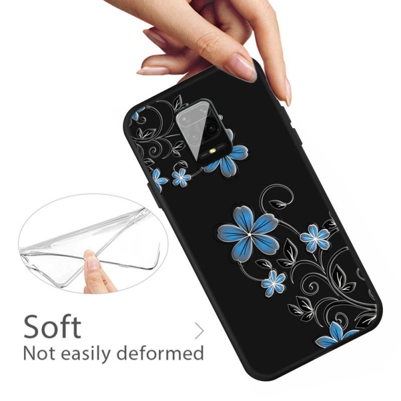 Cover Xiaomi Redmi Note 9S / Note 9 Pro Blå Blomster Original