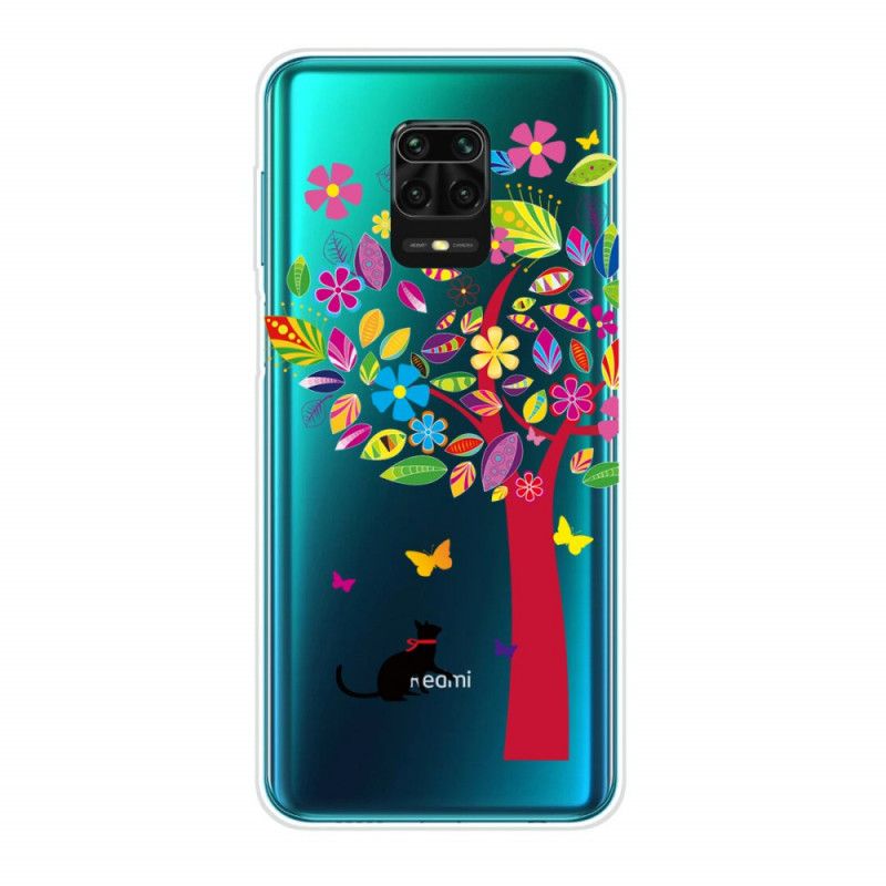 Cover Xiaomi Redmi Note 9S / Note 9 Pro Kat Under Det Farvede Træ