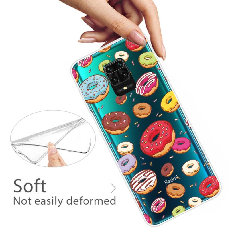 Cover Xiaomi Redmi Note 9S / Note 9 Pro Mobilcover Kærlighedsdoughnuts