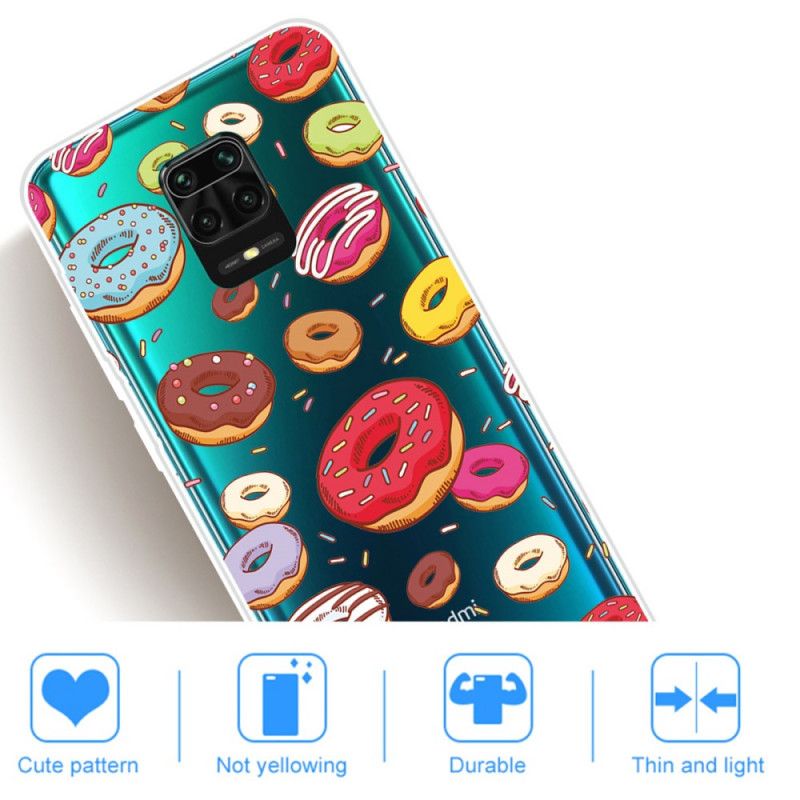 Cover Xiaomi Redmi Note 9S / Note 9 Pro Mobilcover Kærlighedsdoughnuts