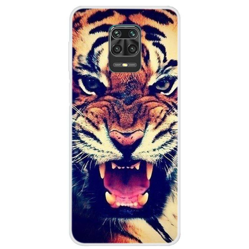 Cover Xiaomi Redmi Note 9S / Note 9 Pro Mobilcover Tiger Ansigt