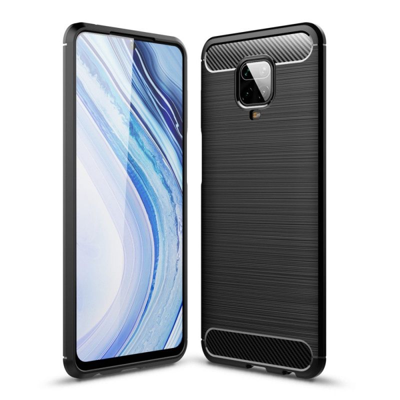 Cover Xiaomi Redmi Note 9S / Note 9 Pro Sort Børstet Kulfiber Original