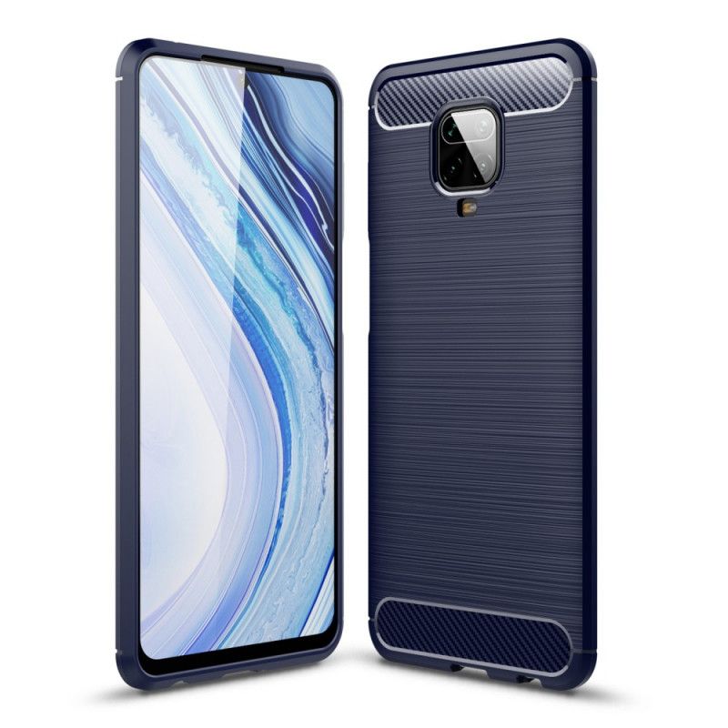 Cover Xiaomi Redmi Note 9S / Note 9 Pro Sort Børstet Kulfiber Original