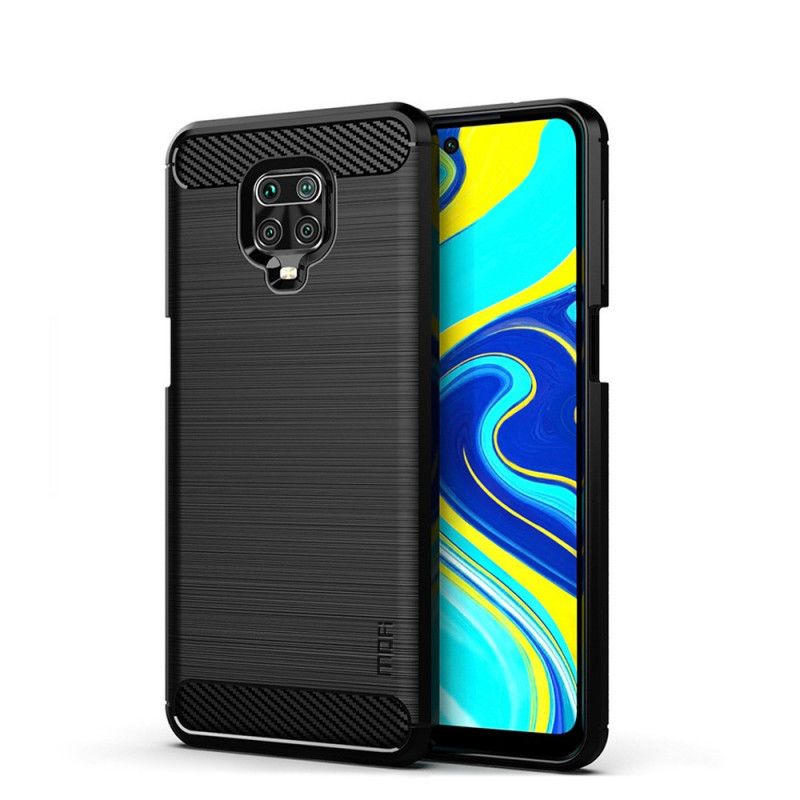 Cover Xiaomi Redmi Note 9S / Note 9 Pro Sort Børstet Mofi