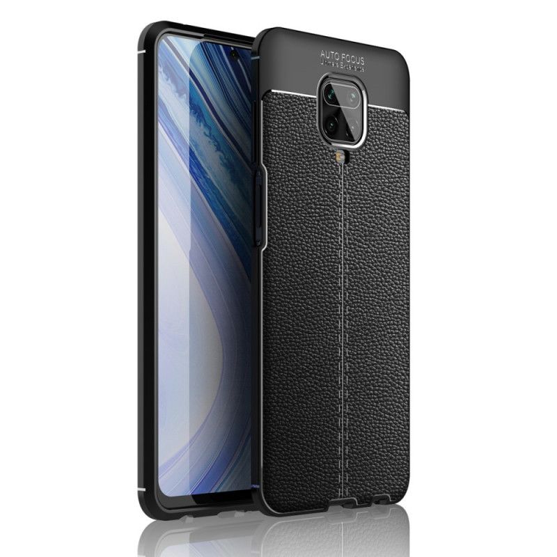 Cover Xiaomi Redmi Note 9S / Note 9 Pro Sort Mobilcover Litchi-Lædereffekt