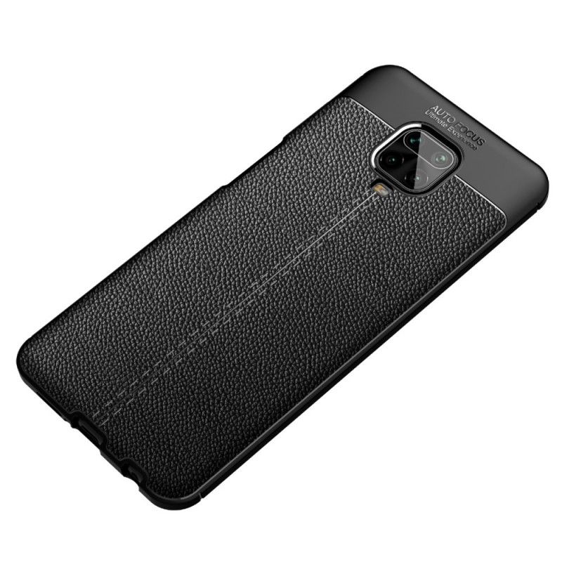 Cover Xiaomi Redmi Note 9S / Note 9 Pro Sort Mobilcover Litchi-Lædereffekt