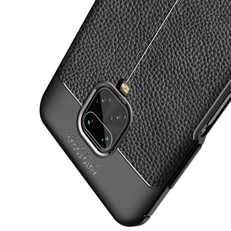 Cover Xiaomi Redmi Note 9S / Note 9 Pro Sort Mobilcover Litchi-Lædereffekt